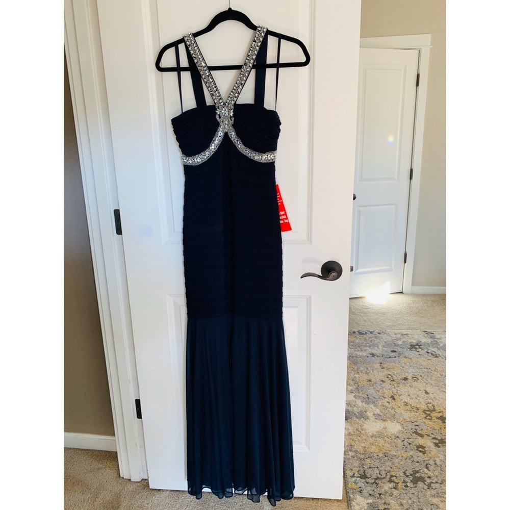 Gorgeous Navy Blue Evening Gown